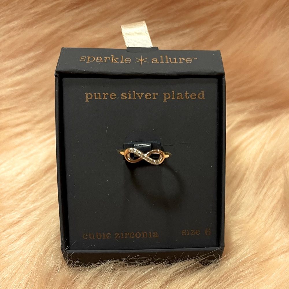 COPY - sparkle Allure Pure Silver Plated Ring